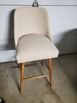 Linen Upholstered Barstool