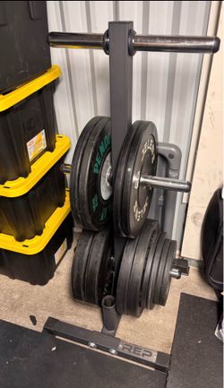 REP Bar & Weight Plate Tree (no weight)