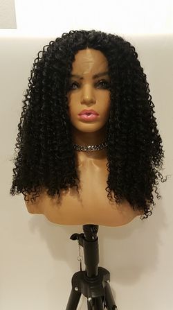 Lace Front Wig Black Curly BRAND NEW