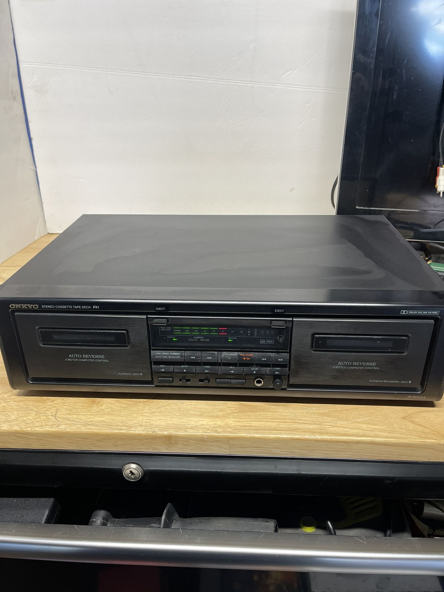 Onkyo Model TA-RW313 Dual Cassette Recorder