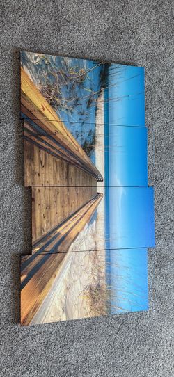 4 panel Beach Canvas Wall Art