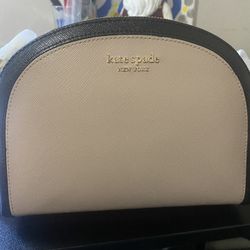 Kate Spade New York Spencer Double Zip Dome Crossbody Brand New (warm Beige Color) 