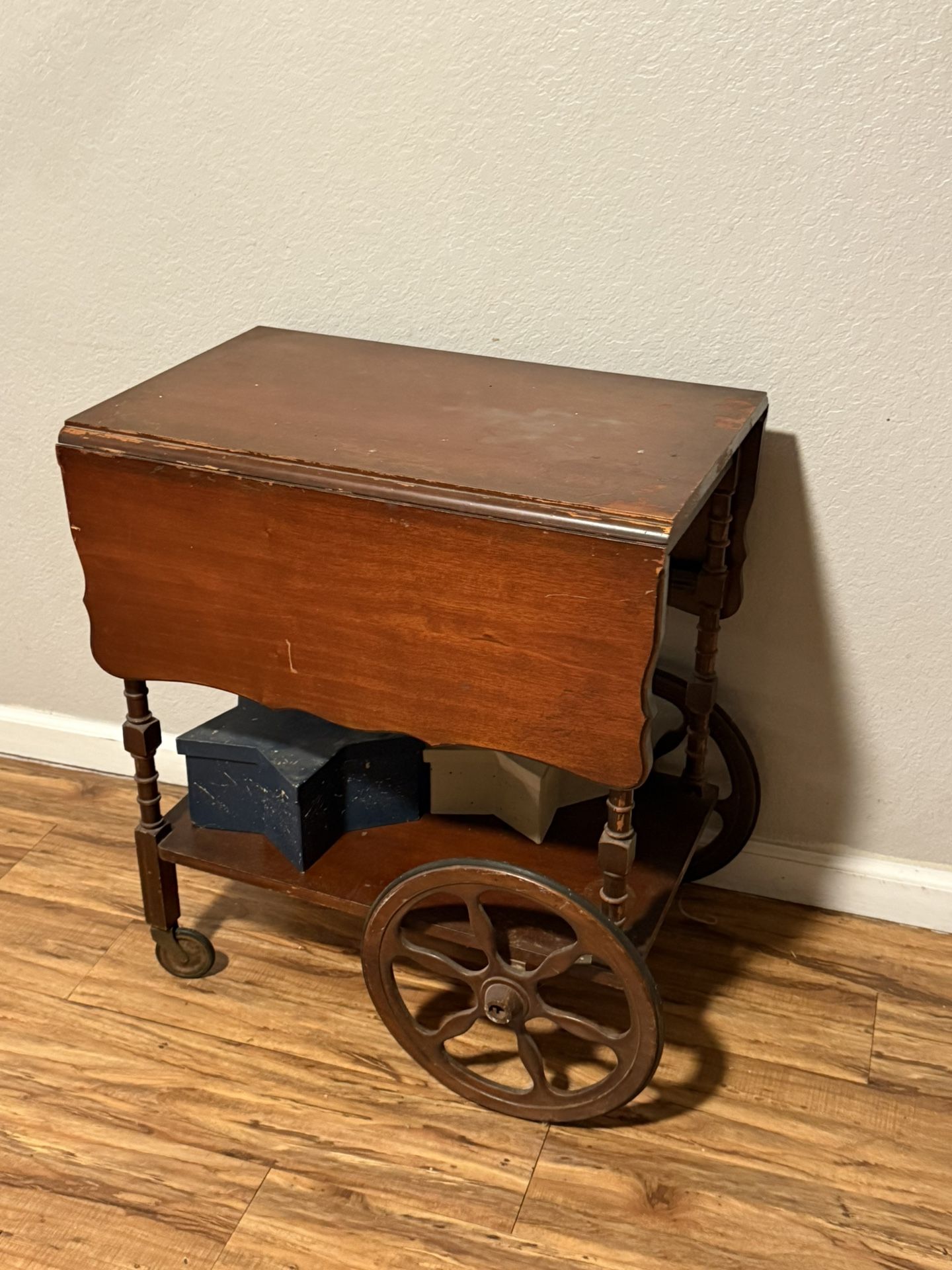 Vintage Wooden Tea Cart