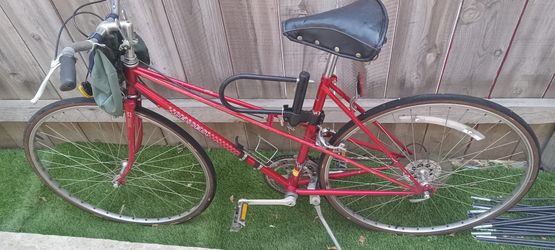 Red Peugeot Made In France Bicycle
