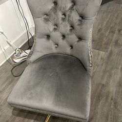 Gold & Gray Office Chair