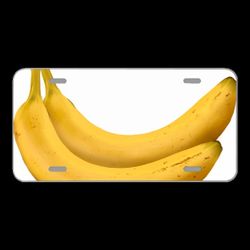 License Plate Novelty Car Front Bananas Fruit Yellow Plant Food