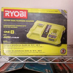 Ryobi 18v/40v dual platform charger