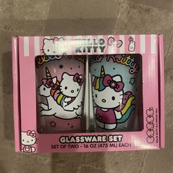 Hello Kitty Glass Cups