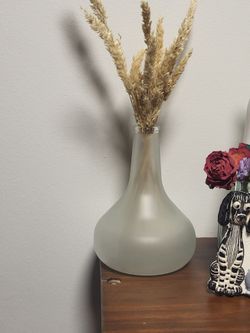 Frosted Glass Bud Vase