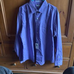 Dress Shirt -Purple -Van Heusen Brand