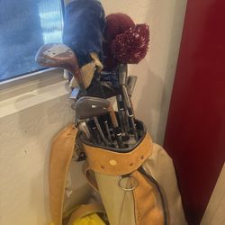 Vintage golf clubs