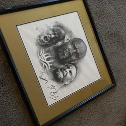 Vintage Bill Goldberg Wrestling Poster. Signed Autographed