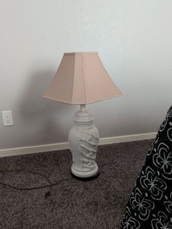 Bamboo design ceramic lamp