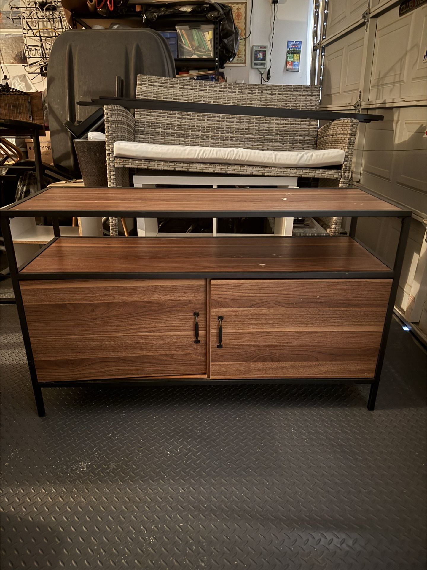 TV Stand with Large Storage Cabinets