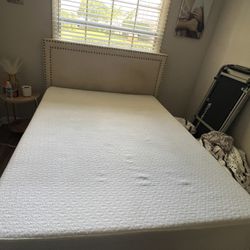 Bed Frame Box Spring , Memory Foam Mattress 