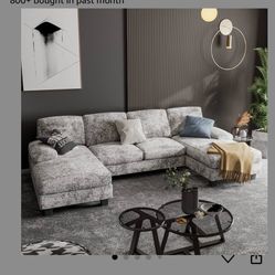 Furniwell Convertible Sectional  Sofá 