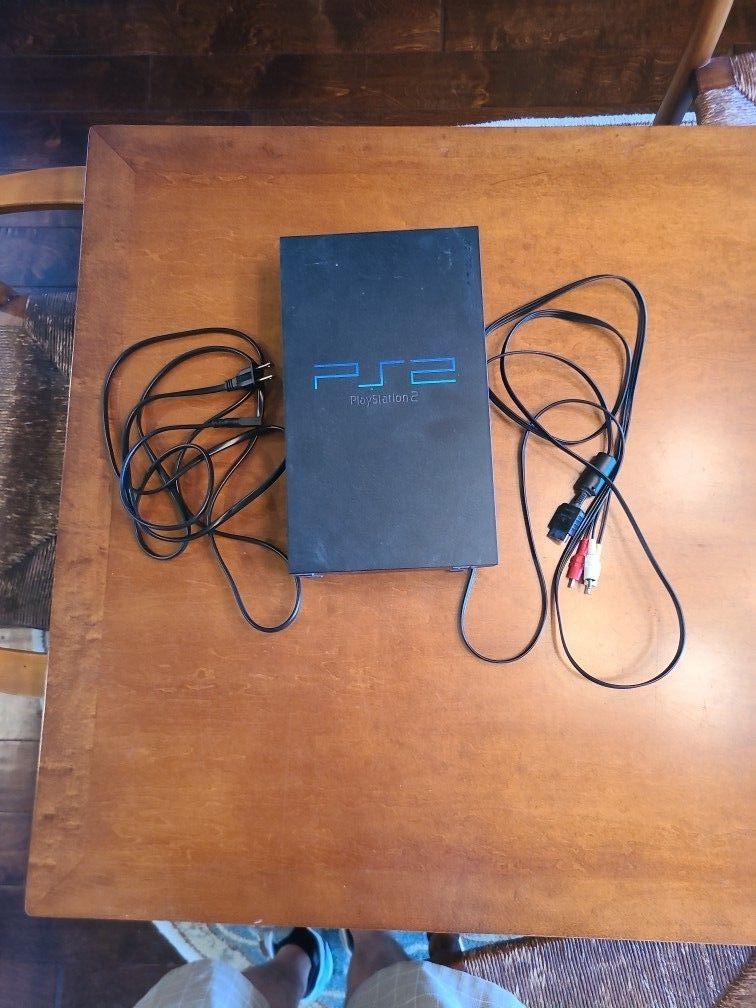Used Origjnal PlayStation 2 (PS2) With Cables *Tested Working*