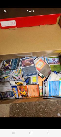 Box of pokemon cards
