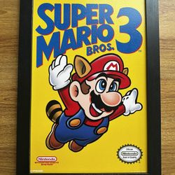 Nintendo Mario Framed Art