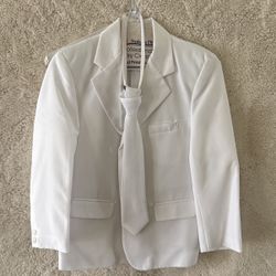 White Suit For First Communion