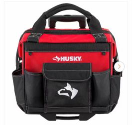 Husky 14 in. Rolling Tool Tote Bag