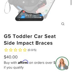 G5 Toddler Car Seat Side Impact Braces