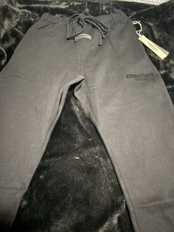 Black Essential Sweats Uncuffed