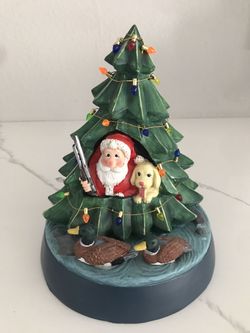 Hunting Santa Christmas Decor 