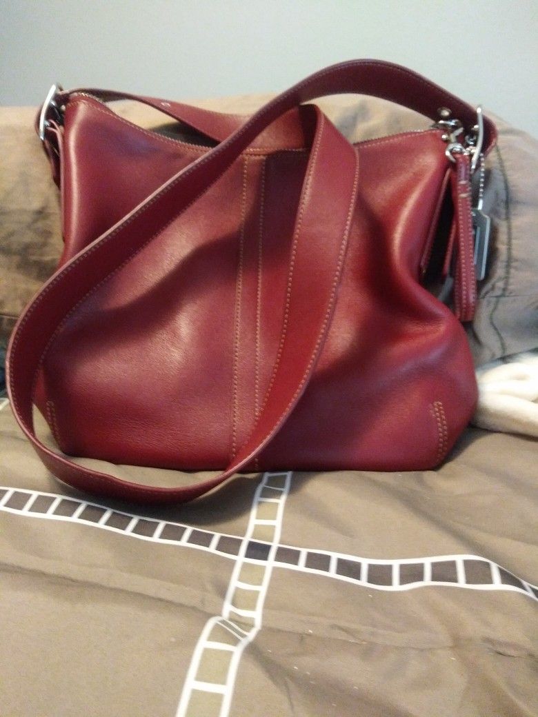 Coach Red Leather Purse