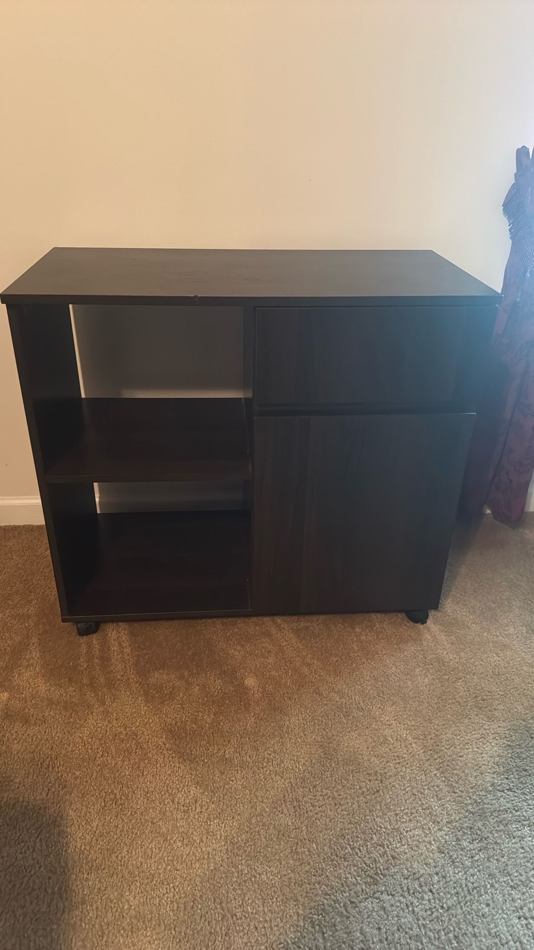 Mobile Storage Shelf / Wood