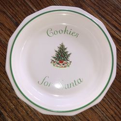 Pfaltzgraff Cookies For Santa Plate 