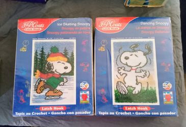 Vintage Snoopy latch hook