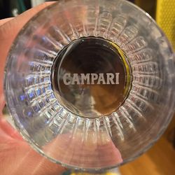 Campari Glass Cup And Stirrer Set