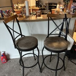 Metal bar stools