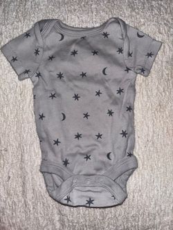 Baby Onesie Stars and Moons Print