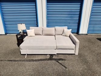 Pullout Sleeper Sofa With Reversible Chaise + Storage FREE DELIVERY