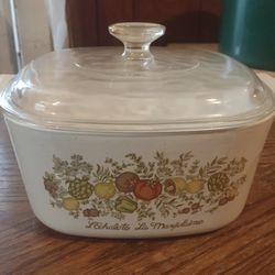 Corning Ware Spice Of Life L’echalote La Marjolaine Casserole Dish with Pyrex Lid