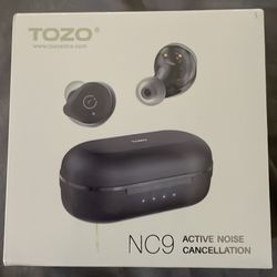 TOZO Nc9 Hybrid Active Noise Cancelling Wireless Bluetooth Earbuds - Black...