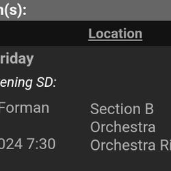 Two Tickets See Nutcracker Dec 20. 730 P.m