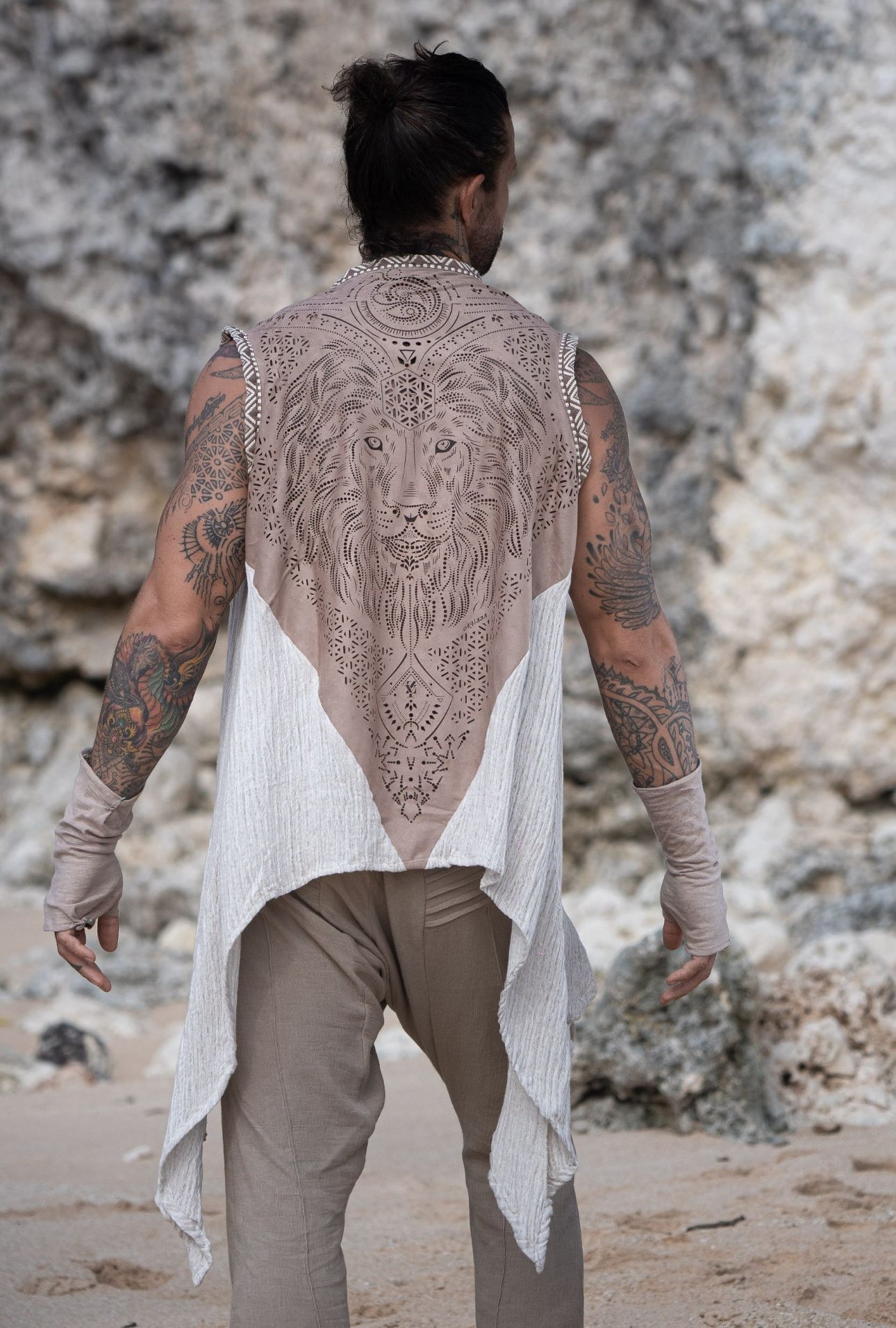 Burning Man Lion Vest, M Size, Men/Women 