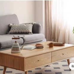 Oak, Ash Solid Wood Nordic Modern Coffee Table