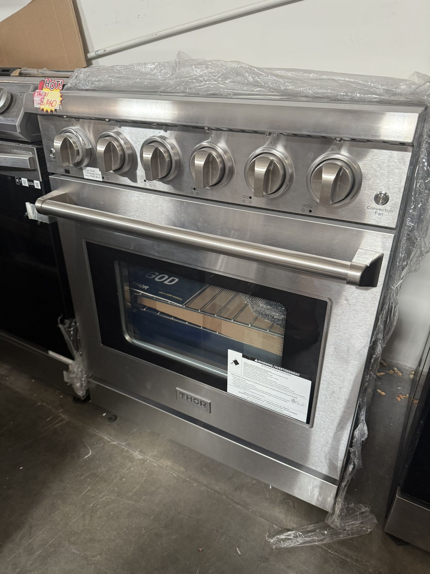 Thor Kitchen 30 in. 4.55 cu. ft. Single Oven Electric Range with Convection in Stainless Steel