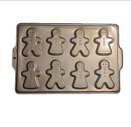 Nestle Gingerbread Man And Girl Cookie Mold Baking Sheet Pan Christmas Holidays