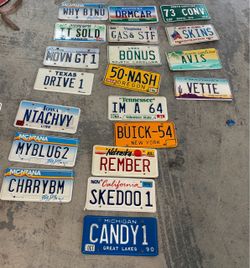 License plate vanity