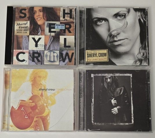 4 Sheryl Crow CD Lot The Globe Sessions C'Mon Tuesday Night Music Club 4 CDs