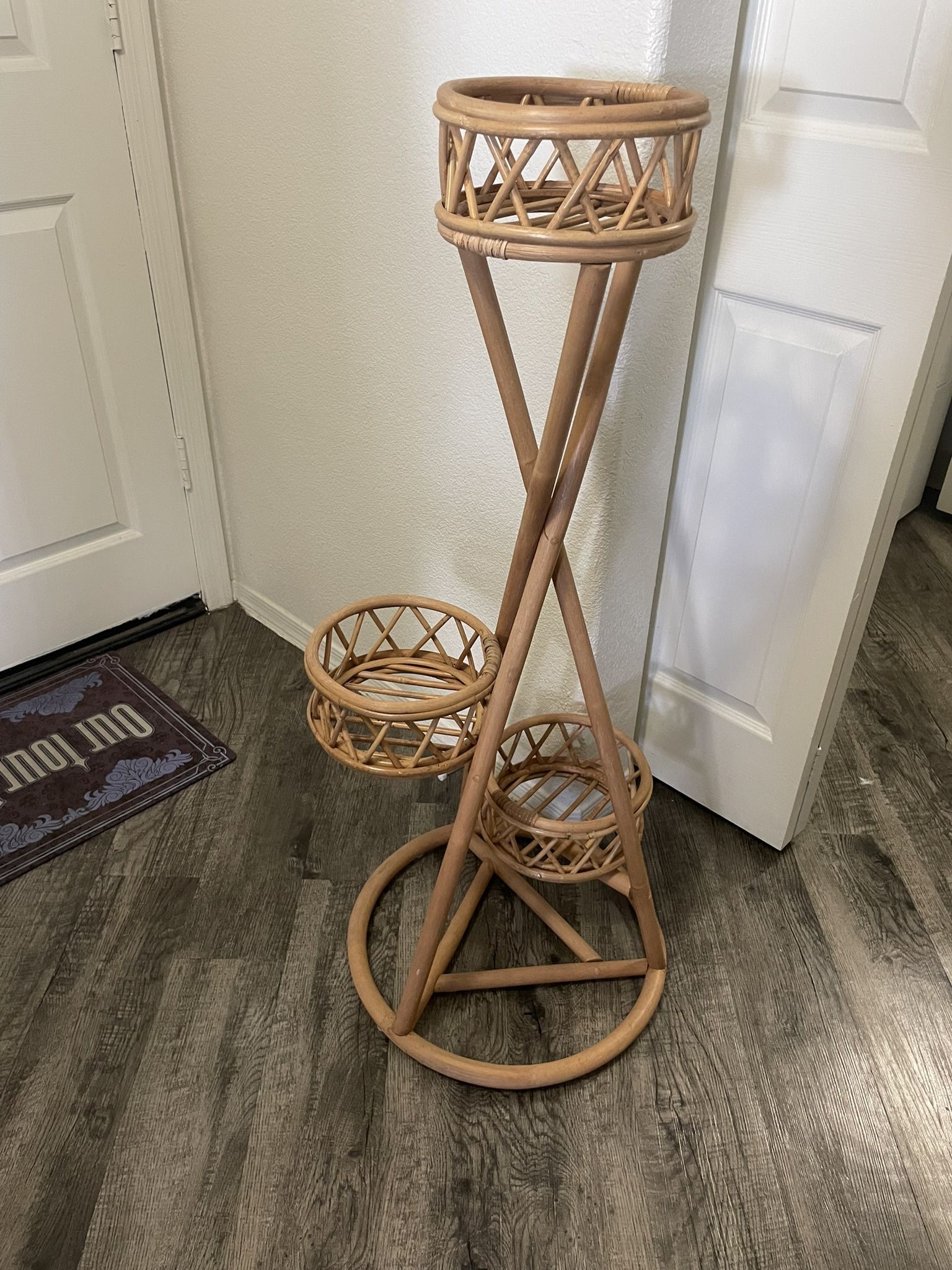 Rattan/wicker Plant Stand Home Goods 