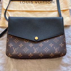 Louis Vuitton, Bags, Great Condition Louis Vuitton Lv Monogram Noir Black Twinset  Twice Crossbody Bag