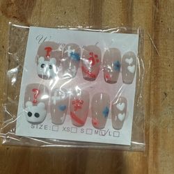 Medium size short length press on nails