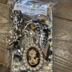 Fancy Bling Pink Diamond Pussy CAT iPhone 13 Pro Max Case. Shock Absorbent NEW