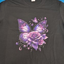 PURPLE BUTTERFLY SHIRT